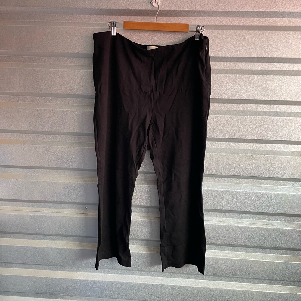 Tuckernuck cropped wide leg pull on black pant